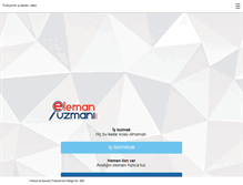 Tablet Screenshot of elemanuzmani.com